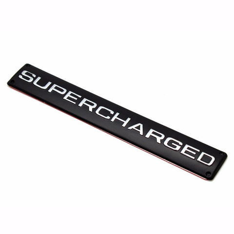 For Land Range Rover 3D ABS Black SUPERCHARGED Trunk Emblem Badge Logo Sticker