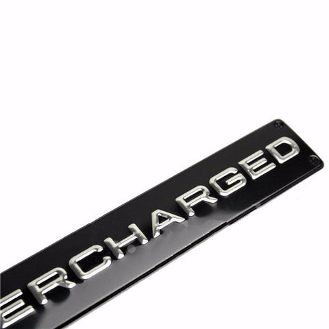 For Land Range Rover 3D ABS Black SUPERCHARGED Trunk Emblem Badge Logo Sticker