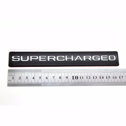 For Land Range Rover 3D ABS Black SUPERCHARGED Trunk Emblem Badge Logo Sticker