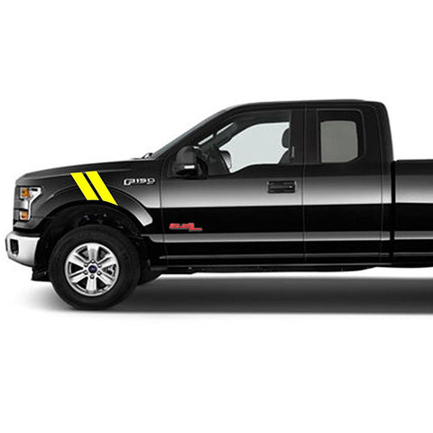 2X Black White \ Black \ Red \ Black Red 6.2L Side Door/Fender Chrome Alloy Metal Badge Emblems For Ford F-150 F-250 F-350 F-450 Raptor Trucks