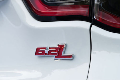 2X Black White \ Black \ Red \ Black Red 6.2L Side Door/Fender Chrome Alloy Metal Badge Emblems For Ford F-150 F-250 F-350 F-450 Raptor Trucks