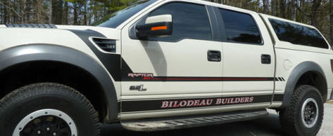 2X Black White \ Black \ Red \ Black Red 6.2L Side Door/Fender Chrome Alloy Metal Badge Emblems For Ford F-150 F-250 F-350 F-450 Raptor Trucks