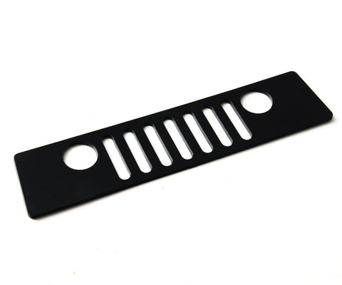 1x Grill Logo Third Brake Light Decor Cover For 07-2018 Jeep Wrangler JK Rubicon