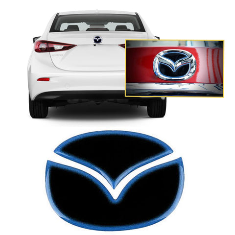 1x Mazda ATENZA CX-4 Axela CX-5 Blue\Red 3D Trunk Emblem Insert Decal Sticker