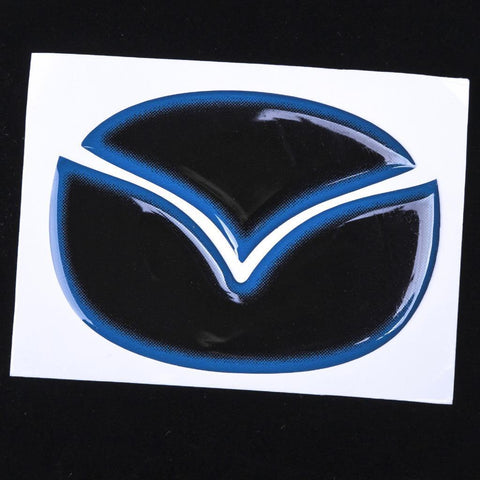 1x Mazda ATENZA CX-4 Axela CX-5 Blue\Red 3D Trunk Emblem Insert Decal Sticker