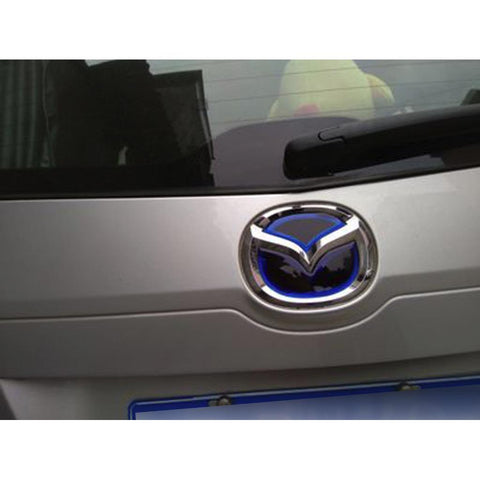 1x Mazda ATENZA CX-4 Axela CX-5 Blue\Red 3D Trunk Emblem Insert Decal Sticker