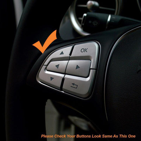 1Set Steering Wheel Button Cover Trim for Mercedes Benz GLE GLS A B GLA CLS Class