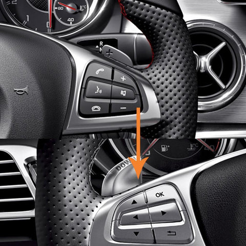 1Set Steering Wheel Button Cover Trim for Mercedes Benz GLE GLS A B GLA CLS Class