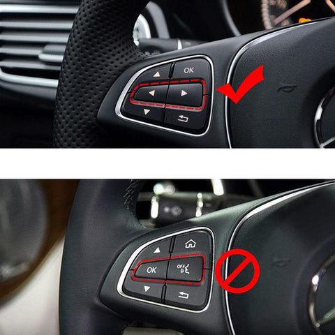 1Set Steering Wheel Button Cover Trim for Mercedes Benz GLE GLS A B GLA CLS Class