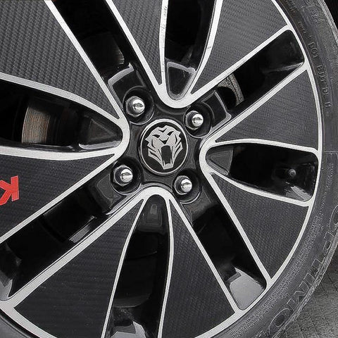 7Pcs 3D K5 Tigris Emblem Set (Grille Trunk Steering Wheel 4 Rims) For Kia Optima 2011-2014