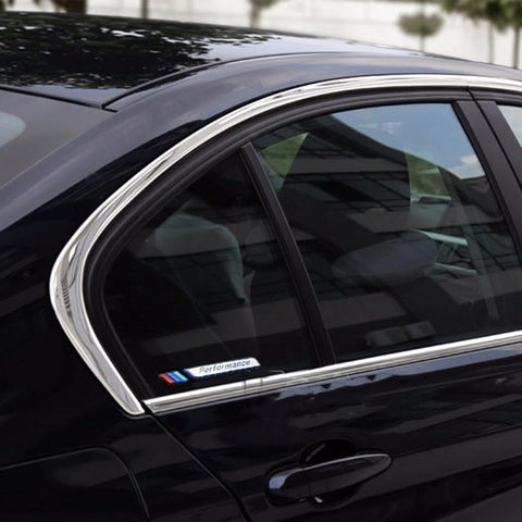 1 Set /// Performance Sports Door Window 3D Decal Emblem Sticker For BMW E60 E90 F30 F10 X1 X5