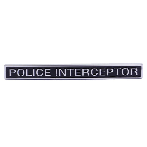 Police Interceptor Badge Metal Rear Side Emblem for Ford Explorer Crown Victoria