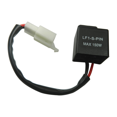 12V 2-Pin Electronic LED Flasher Relay Fix Motorcycle Turning Signal Lights Hyper Flashing
