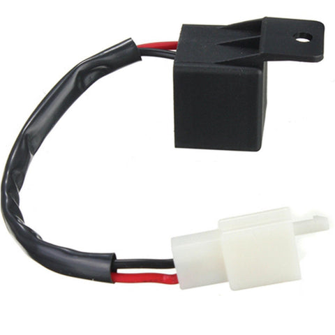 12V 2-Pin Electronic LED Flasher Relay Fix Motorcycle Turning Signal Lights Hyper Flashing