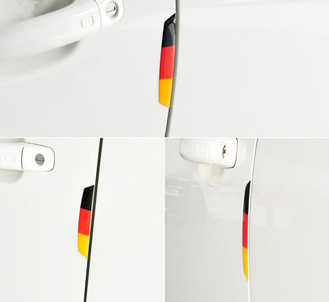 Germany Flag Style Car Side Door Edge Protection Trims Stickers For Euro Car