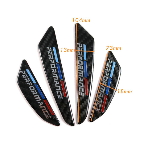 M Performance Strips Carbon Car Side Door Edge Guard Protection Stickers fit BMW (two styles)