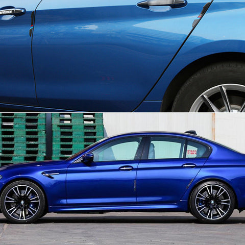 Balck Real Carbon Fiber M-color Car Side Door Edge Guard Protection Trims Stickers For BMW