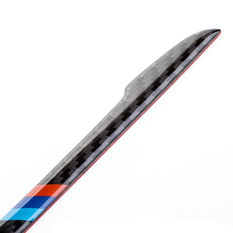 Balck Real Carbon Fiber M-color Car Side Door Edge Guard Protection Trims Stickers For BMW