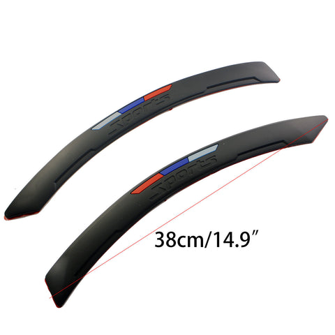 M Color Sporty Soft Fender Flare Arch Wheel Eyebrow Protector Strip For BMW