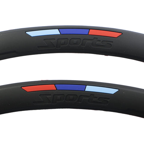 M Color Sporty Soft Fender Flare Arch Wheel Eyebrow Protector Strip For BMW