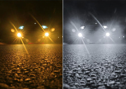 880 881 Dual Color 6000K White 3500K Yellow Switch COB LED Bulbs Fog Light Lamps