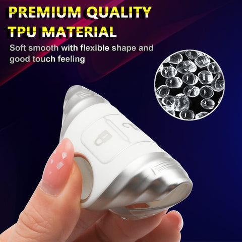 White Remote Key Fob Shell Cover Case Protector w/Keychain For Nissan Altima Maxima Sentra