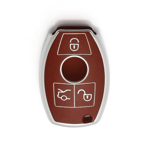 For Mercedes Benz Key Fob Cover, Key Fob Case for Mercedes Benz C E M S CLA CLS CLK GLC GLK G Class Soft TPU Full Cover Protection Smart Remote Keyless Entry Key Fob Shell, Black