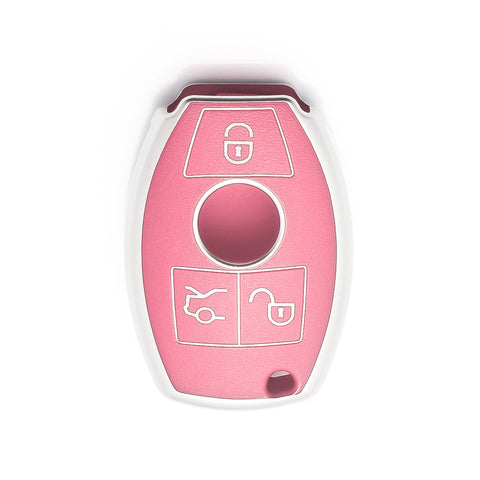 For Mercedes Benz Key Fob Cover, Key Fob Case for Mercedes Benz C E M S CLA CLS CLK GLC GLK G Class Soft TPU Full Cover Protection Smart Remote Keyless Entry Key Fob Shell, Black