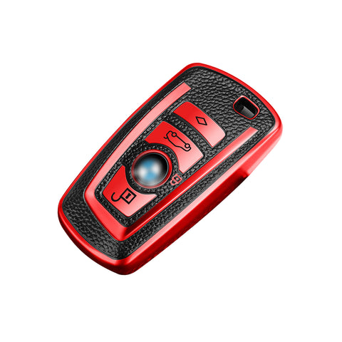 Red Remote Key Fob Case Shell Cover For BMW X1 X3 X5 X6 X7 5 7 Series G30 G31
