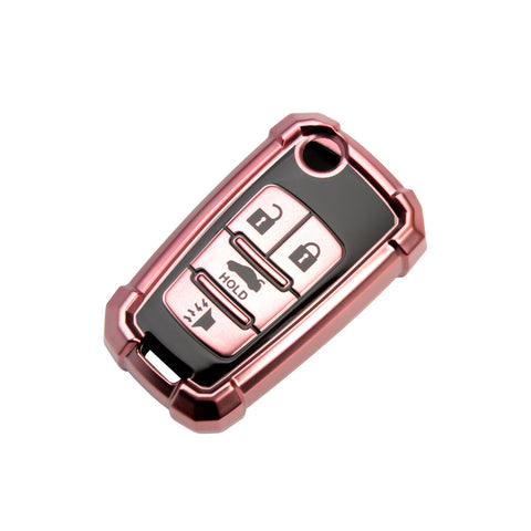 TPU Key Fob Cover Case Remote Holder Protector Jacket for Chevrolet Equinox Camaro Cruze Malibu Sonic Volt Park Impala/Fit Buick Encore Allure Regal, Blue