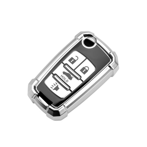 TPU Key Fob Cover Case Remote Holder Protector Jacket for Chevrolet Equinox Camaro Cruze Malibu Sonic Volt Park Impala/Fit Buick Encore Allure Regal, Blue