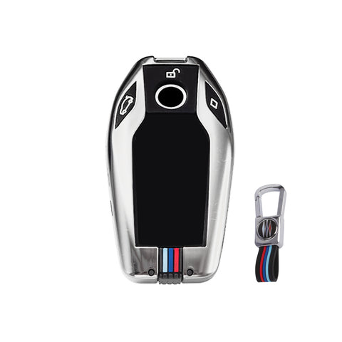 Carbon Fiber Style Silicone Key Fob Cover Protective Case for BMW 1 3 5 6 Series X5 X6 Z4