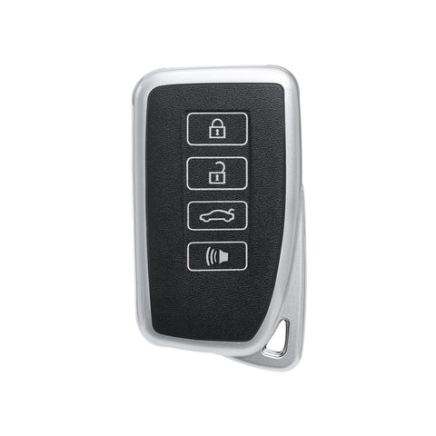 Carbon Fiber Soft Silicone Key Fob Case Cover Protector for Lexus IS ES GS LS CT LX GX RX