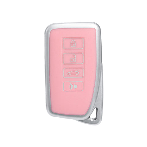 Carbon Fiber Soft Silicone Key Fob Case Cover Protector for Lexus IS ES GS LS CT LX GX RX