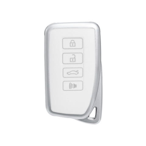 Carbon Fiber Soft Silicone Key Fob Case Cover Protector for Lexus IS ES GS LS CT LX GX RX