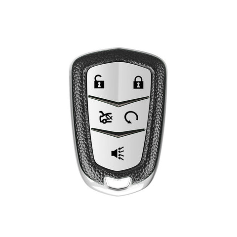 Blue TPU Remote Smart Keyless Key Cover Shell Case For Cadillac ATS CT6 XT5 Escalade