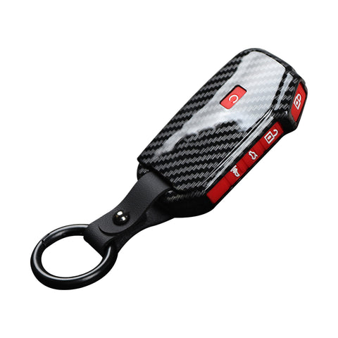 5-Button Carbon Fiber Texture Full Protect Remote Key Fob For Kia Sorento 2018+