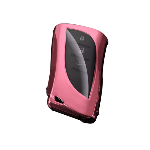 Pink Soft TPU Full Protect Remote Control Key Fob Cover For Lexus ES350 2018-up