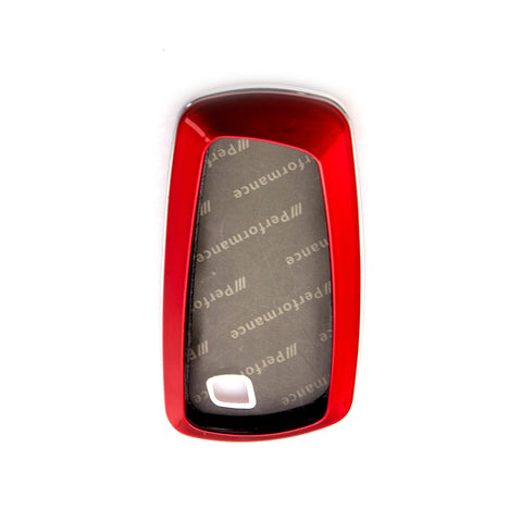 Carbon Fiber Style Smart Keyless Remote Key Fob Case Cover for BMW 1 2 5 7 M Series, Fit BMW X1 X3 X4 X5 X6 X7