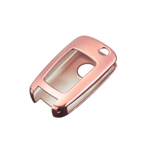 TPU Key Fob Cover Case Remote Holder Protector Jacket for Chevrolet Equinox Camaro Cruze Malibu Sonic Volt Park Impala/Fit Buick Encore Allure Regal, Blue