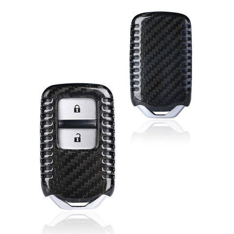 Carbon Fiber Smart Key Cover FOB for Honda Accord CR-V Civic Odyssey Crosstour