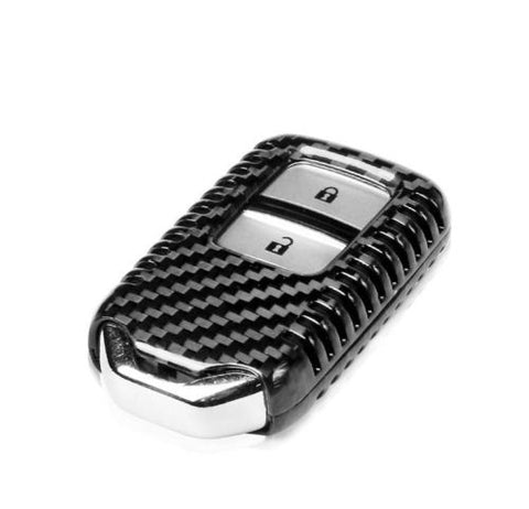 Carbon Fiber Smart Key Cover FOB for Honda Accord CR-V Civic Odyssey Crosstour