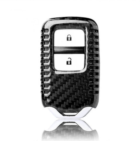 Carbon Fiber Smart Key Cover FOB for Honda Accord CR-V Civic Odyssey Crosstour