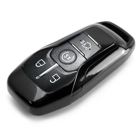 Glossy Black Key Fob Shell Cover For 2015-up Ford Mustang 2013-up Lincoln MKZ Intelligent Access Smart Key