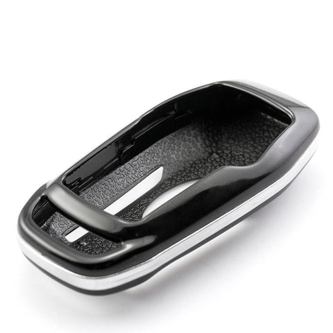 Glossy Black Key Fob Shell Cover For 2015-up Ford Mustang 2013-up Lincoln MKZ Intelligent Access Smart Key