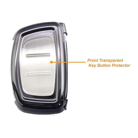 Full Cover Sport Black \ Silver \ Blue \ Red \ Gold \ Rose Gold TPU Key Fob Case For Hyundai Accent Santa Fe Elantra Tucson