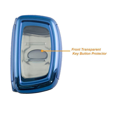 Full Cover Sport Black \ Silver \ Blue \ Red \ Gold \ Rose Gold TPU Key Fob Case For Hyundai Accent Santa Fe Elantra Tucson