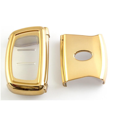 Full Cover Sport Black \ Silver \ Blue \ Red \ Gold \ Rose Gold TPU Key Fob Case For Hyundai Accent Santa Fe Elantra Tucson
