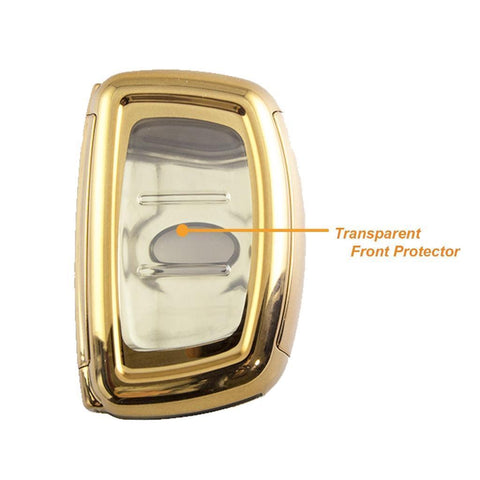 Full Cover Sport Black \ Silver \ Blue \ Red \ Gold \ Rose Gold TPU Key Fob Case For Hyundai Accent Santa Fe Elantra Tucson