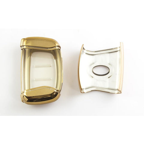 Full Cover Sport Black \ Silver \ Blue \ Red \ Gold \ Rose Gold TPU Key Fob Case For Hyundai Accent Santa Fe Elantra Tucson